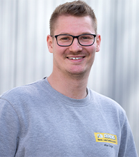 Das ist ein Foto von dem Maurer Kim Doege.